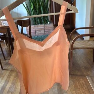 Pretty little silk peach top